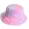 Popular Transfronterizo Internet Niña Linda Mujer Sombrero de Pescador de Felpa Arcoíris Invierno Estilo Coreano Moderno Versátil Cálido Sombrero Cubo Tendencia