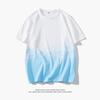 Camiseta Personalizada de Algodão de Manga Curta Masculina Verão 2023 Tendência Solta Roupas Marca de Moda Estilo Hong Kong Estudante Cinco Pontos Gola Redonda Camiseta Curta Masculina