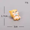 Figura de Perrito Shiba Inu Linda Micro Paisaje Coche Hogar Escritorio Resina Manualidad DIY Decoración Pequeña Halloween