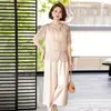 2026 Nuevo Conjunto de Dos Piezas de Verano Estilo Chino para Mamá, Moderno y Elegante para Mujeres de Mediana Edad y Mayores, Conjunto de Top de Manga Media Reductor de Edad