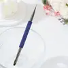Caneta de Construção Dupla Face Cravejada de Diamantes, Pincel Chanfrado de Cabeça Plana para Cílios, Aparar Sobrancelhas, Pintura de Sobrancelhas, Caneta de Desenho Pintada Portátil, Ponto de Diamante