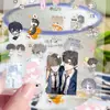 Espérame después de la escuela. Pegatinas de Transferencia de Yu Fan y Chen Jing Shen, Pareja de Anime Bidimensional Pegatinas Creativas 3D
