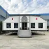 Vehículo para Banquetes para Celebraciones en el Campo, Vehículo para Banquetes de Bodas para Exportación, Vehículo para Banquetes Rojo y Blanco, Vehículo Restaurante, Vehículo para Banquetes con Semirremolque, Flujo