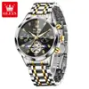 Marca Oli Olevs Comercio Exterior Transfronterizo Reloj Mecánico Automático Multifuncional Reloj para Hombre Calendario Perpetuo Reloj Impermeable