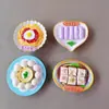 Nuevas pegatinas de resina para nevera de juego de comida, pegatinas magnéticas de maní gourmet y manitas de cerdo, pegatinas de decoración para el hogar, ventas directas de fábrica