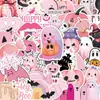 50 pegatinas de Halloween de dibujos animados, productos creativos culturales y creativos, decoraciones navideñas impermeables para cuadernos y tazas de agua, venta al por mayor transfronteriza de bricolaje