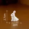 Adornos en Miniatura para el Festival de Medio Otoño, Conejo de Jade de Dibujos Animados Lindo, Pasteles de Luna, Figuras de Animales Miniatura en Caja Sorpresa, Adornos de Conejo para Armar