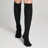 Calcetines Largos de Lana y Seda de Alta Densidad, Tejido Liso, Holgados hasta la Pantorrilla, Moda Cálidos Suaves Transpirables WS264