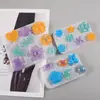 Grampo de Cabelo Anel Joia de Resina Cristal DIY Molde de Silicone Flor Moinho de Vento Fruta Coração Molde de Aplique