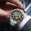 Reloj de Acero Inoxidable para Hombre con Correa Transfronteriza de Amazon, Negocio Europeo y Americano, Cuarzo, Hueco, Resistente al Agua