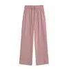 Pantalones Casuales Rectos Americanos para Mujer, Nuevo Estilo Otoño, Pantalones Anchos Holgados, Color Sólido, Estilo Perezoso, Pantalones Largos Deportivos con Cordón
