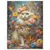 Pintura de Diamante de Animais Pequenos Fofos Lindo Diamantes Redondos Diamantes Completos Sala de Estar Quarto de Crianças Pintura Decorativa Pendurada Fábrica Direta