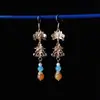 Nuevos Pendientes Largos con Borlas Estilo Chinoiserie Antiguo para Mujer Pendientes Versátiles de Diseño Retro Pendientes Elegantes Nuevo Estilo 2025