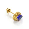 Nuevos pendientes de aro con cruz de circón incrustado de estilo retro de alta gama, pendientes de acero de titanio simples y versátiles para hombres y mujeres, estilo japonés y coreano, venta directa
