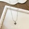 Bolo Street Punk Collar de Lujo Ligero Nudo de Una Palabra Simple Cadena para Suéter de Gama Alta para Mujer Moda Masculina