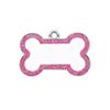 Etiqueta Popular Antiperdida para Perro de Aleación de Zinc Transfronteriza Forma de Hueso con Brillo Colgante para Collar de Mascota Gato Etiqueta Pequeña