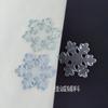 Transfronteiriço Vários Pingentes Azuis Transparentes de Flocos de Neve DIY Acessórios de Natal Flocos de Neve de Cristal Acrílico 3-11cm