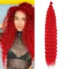 Aubes Cabello Sintético Paquete de Crochet para Cabello Onda Profunda Cabello a Granel 30 Pulgadas 120g Paquete de Cabello para Mujeres