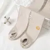 Medias para Niñas para Primavera y Otoño, Leggings con Pies para Niñas con Parches de Letras, Medias Versátiles de Otoño Sin Costuras para Bebés Niñas