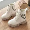 Botas Infantiles con Suelas Blandas, Botas tipo Dr. Martens para Niñas, Moda Otoño/Invierno 2026 Estilo Británico Botas de Piel para Niños, Zapatos Casuales para Estudiantes