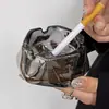 Nuevo cenicero de cristal, popular en TikTok, alto valor estético para sala de estar, mesa de café, oficina, hotel