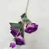 Nuevo Ramo de Lisianthus Simulados Decoración del Hogar Fotografía Flores Falsas de Plástico Bonsái de Oficina Flores de Seda Hechas a Mano Venta al por Mayor