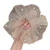Goma para el pelo estilo coreano con pedrería de estrella Accesorio versátil para el cabello con pedrería para la parte posterior de la cabeza, Lazo para el pelo de alta gama para mujer