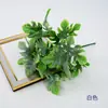 Plantas pequeñas artificiales de hoja de tortuga de plástico, plantas acuáticas artificiales, plantas verdes, eucalipto, helechos, pasto persa, plantas artificiales, flores de plástico, transfronterizo