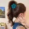 Pinza para el Cabello Versátil de Tiburón Pequeño Floral para Mujeres 2025 Nuevo Accesorio de Peinado de Alta Gama para Semirecogido y Cola de Caballo Alta