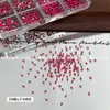 Acessórios pequenos de zircônia rosa choque para nail art, decorações de diamante, diamantes de fundo plano, item popular de celebridade da internet super brilhante, mini diamantes ultra brilhantes atacado