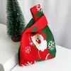 Bolsa de Feltro Transfronteiriça Nova Bolsa de Feltro de Maçã de Natal Saco de Presente de Doce de Árvore de Natal Bolsa de Mão de Véspera de Natal Feita à Mão