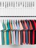 Camiseta de Algodão Ice Silk Catiônico Cor Sólida Manga Curta Solta 190g Verão Gola Redonda Meia Manga Jovem Camiseta Lisa Ice Silk