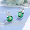 Pendientes de diamantes de circonita transfronterizos de Europa y Estados Unidos, pendientes de circonita de tendencia principal de gran tamaño, fabricantes de joyas al por mayor