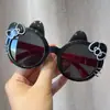 2026 Novo Verão Meninas Gato KT Desenho Animado Óculos de Sol Fofo Doce Adorável Bebê Proteção UV Óculos de Sol