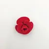 Tela de moda coreana fieltro rosa estéreo corsage broche de camelia hecho a mano pasador de solapa accesorios para ropa