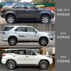 Comércio Exterior Adequado para Toyota Crossover Fortuner Cobertura de Janela à Prova de Chuva Acrílico Preto Carro à Prova de Chuva