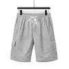 Shorts Esportivos de Verão Europeus e Americanos Transpiráveis Soltos para Trabalho com Múltiplos Bolsos Retos para Agachamento Corrida Casual para Homens