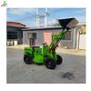 Cargador eléctrico con tracción en las cuatro ruedas tipo 05 para construcción agrícola, carretilla elevadora pequeña para carreteras, equipo de carga de áridos de tipo silencioso