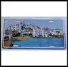 Placa de matrícula estándar americana tablero de escritura coche eléctrico metal rectangular placa de puerta impermeable antioxidante placa de aluminio