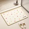 Alfombrilla de Baño de Tierra de Diatomeas Fresca y Simple, Absorbente y de Secado Rápido, Felpudo Duradero para el Hogar, Alfombrilla Antideslizante para Inodoro