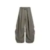 Pantalones parachute de pierna ancha de alta gama, nueva colección de otoño para hombre y mujer, con un estilo relajado y casual, corte holgado y longitud larga