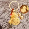 Amuleto de Buda con Forma de Calabaza de los Doce Signos del Zodíaco Llavero Giratorio para Coche Colgante de los Ocho Santos Patrones Calabaza de Dinero de los Cinco Emperadores Pixiu