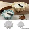 Molde de Silicone Espelhado para Tigela de Waffle Irregular em Miniatura com Flor, Tigela para Vela Grande e Pequena, Tigela de Armazenamento