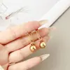 Pendientes de Acero Inoxidable con Perlas Redondas de Acero y Titanio para Comercio Exterior Transfronterizo, Pendientes de Bolas de Acero Versátiles de Moda para Mujer Fabricante