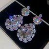 Pendientes Vintage de Plata con Aguja de Zircón en Forma de Abanico con Borlas, Pendientes de Estilo Étnico Retro con un Diseño Único