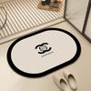 Tapete de Chão para Banheiro Antiderrapante Absorvente de Água Porta do Vaso Sanitário Banheiro Lama Diatomácea Secagem Rápida Tapete para os Pés Carpete Atacado