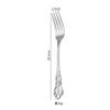 Cuchillo y Tenedor de Acero Inoxidable Transfronterizo Cuchara Cuchillo para Bistec y Tenedor Vajilla Occidental Juego de Vajilla Palacio Palacio en Relieve Hotel Restaurante