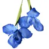 Flores Artificiales Flor Azul Materiales Boda Salón de Bodas Decoración del Hogar Rosas Artificiales Flores Falsas Flores de Plástico Venta al por Mayor