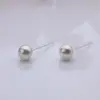 Brincos de Pérola Versáteis Estilo Bun com Estilo Cool Ins, Brincos de Resina Vintage Minimalistas para Orelhas Furadas