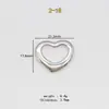 En Stock Acero Inoxidable Colgante Corazón Hueco Collar Pendientes Encanto Hueco en Forma de Corazón Accesorio de Joyería Hidráulica Colgante